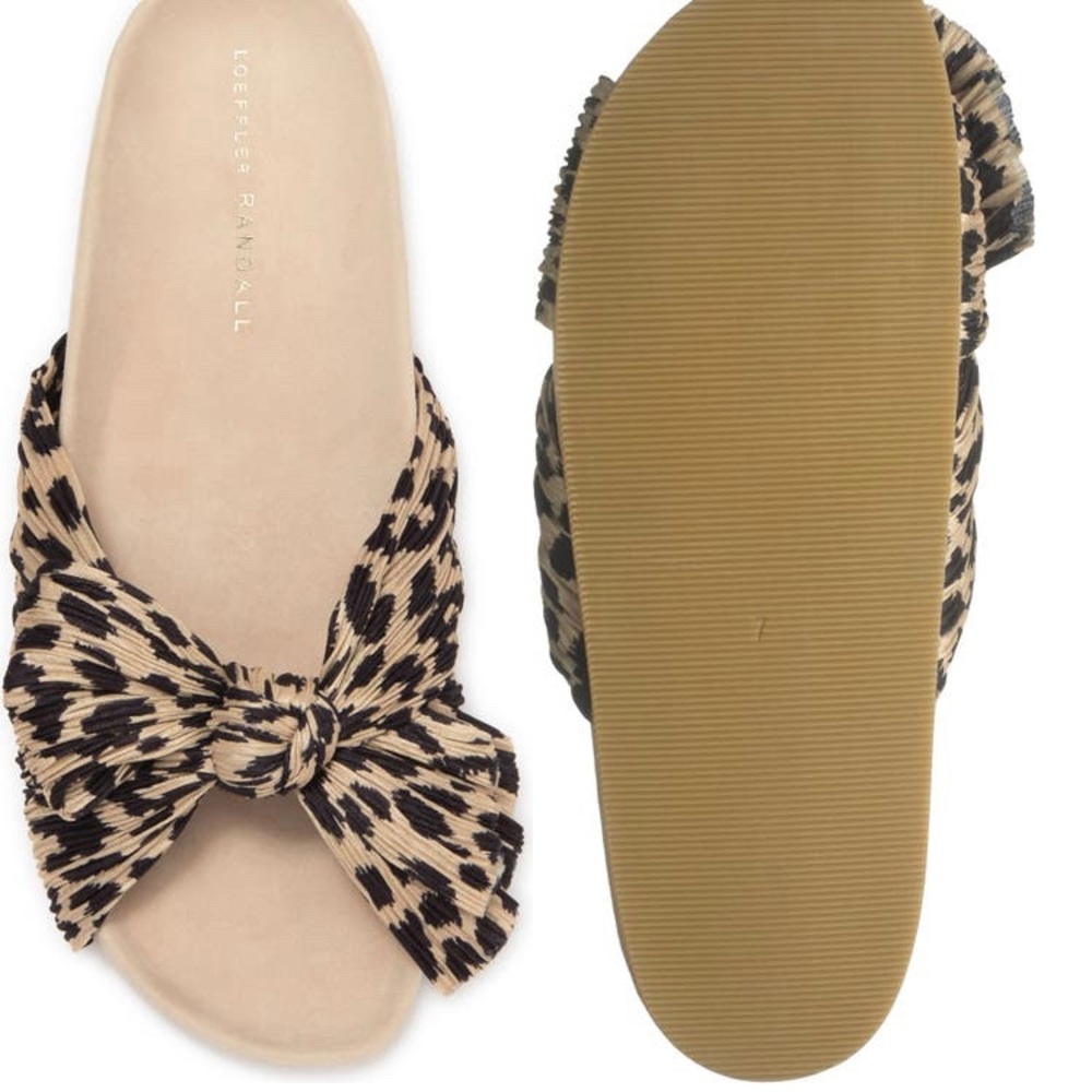 Loeffler Randall Caro Leopard Slide Sandal